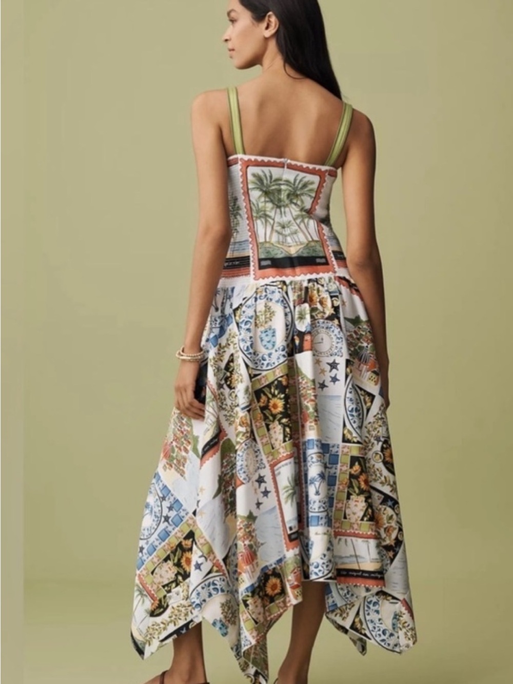 Farm Rio: Multicolor Latin Trip Scarves
Organic Cotton Midi Dress - Picture 2 of 13
